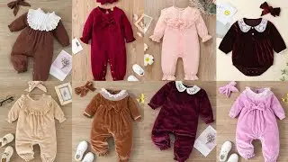 Most Unique & Trendy 2026 Velvet Romper Design for Babygirl|Velvet Romper Designs for Babygirl