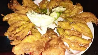 😋Lajawab aur healthy August ke phool ke pakode ki recipe अगस्त के फूल के पकौड़े की रेसिपी👌