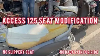 Suzuki Access 125 comfortable seat #access125 @pawarseatcovers