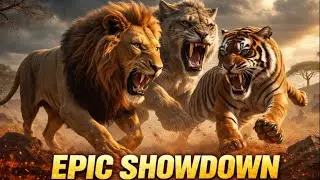 Tiger & Lion vs Prehistoric Beast &ndash; The Ultimate Showdown #animals #funnyanimals