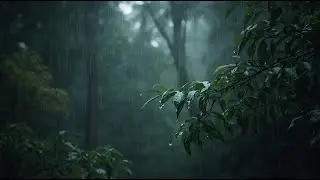 Pure Rain Sounds on Forest Leaves for Deep Sleep, Meditation, and Insomnia Relief