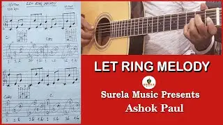 Let Ring Melody // Finger Style // Chords & TAB Shorts // Ashok Paul // Surela Music