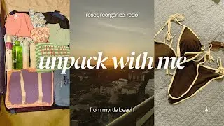 Unpack with me🧳👙 after my last vacation of the summer☀️