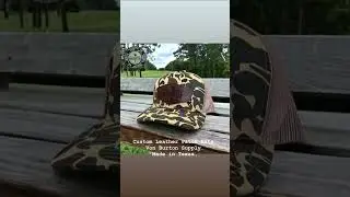 Custom leather patch hats. #custompatchhats #customleatherpatchhats