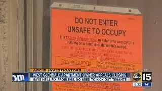 West Glendale apartment owner appeals closing