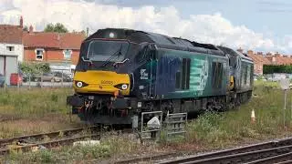 Freight trains Bridgwater flasks around Somerset