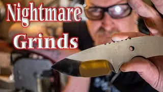 Knifemaking - Compound(Nightmare) grinds start to finish