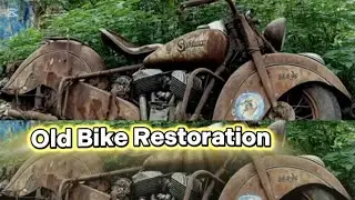 Found a Fully Rusted Heavy Bike in the Jungle |ASMR Restoration to Brand New#reels#viral #shorts#ai 