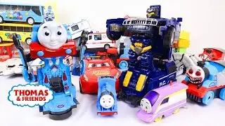 Merakit Mainan Kereta Api Thomas and Friends, Tayo Si Bus Kecil , Unboxing Mainan Kereta Api ASMR 45