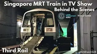 #ThirdRail Film Set 🎬 Real Singapore MRT Train in local TV Show!