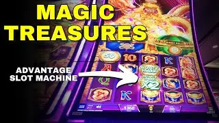 Magic Treasures Dragon &mdash; Advantage Slot Machine &mdash; $8 Bets.... No Worries!