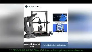 ANYCUBIC Kobra 2 MAX FDM Large Format 3D Printer Build Size With 500*420*420mm 500mm/s Maximum Print