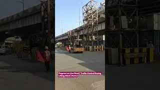#Road Safety #Flagman/Traffic Marshal # Live Road # Lifting Work