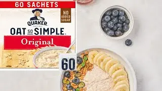 2 minutes Breakfast | Quaker Oat So Simple Family Pack Golden Syrup Porridge