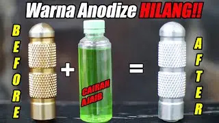 HOW TO REMOVE ANODIZE PAINT | ANODIZE REMOVER | PAINT REMOVER