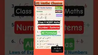 Class 9 Maths chapter 1 ncert | Number Systems all formulas | Number Systems class 9 ncert formulas