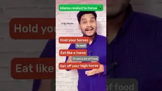 Horse idioms #vocabulary #idioms #english #ssc #education #learnenglish #youtubeshorts
