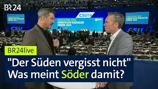 CSU-Parteitag: Parteichef Markus Söder im Interview | BR24live