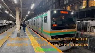 30.01.2026 года.Прибытие и отправление электрички маршута «Сендай-Осака» на станции Синдзюку.