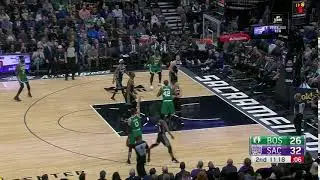 Double ball-screen with wing popping out, not an advanced read, but a set play