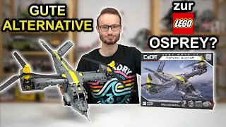 Gute ALTERNATIVE zur LEGO&reg;-Osprey? CADA&reg; Technic C61076W Schwenkrotorflugzeug [Review]