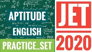General Aptitude & English Preparation | JET 2020 | QUESTION PATTERN
