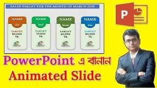 How to Design Animated PowerPoint Slide | PowerPoint Tutorial Bangla