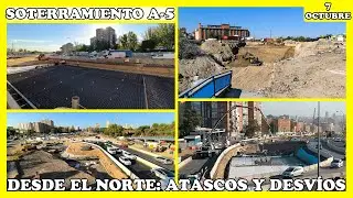 🚧 SOTERRAMIENTO A-5: NUEVOS DESVÍOS Y ATASCOS VISTOS DESDE EL NORTE | 7 OCTUBRE 2025 🚧