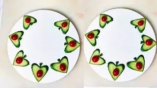 Simple cucumber decoration tutorial! Plate setting skills Fruit and vegetable modeling Easy to learn