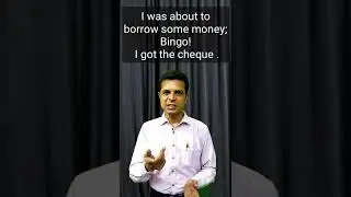 One minute English tips/New words like Bingo and adieu etc. explained with examples #shorts