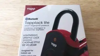 Tapp Tapplock Lite Lifestyle Lock With Bluetooth App & Remote Unlock Unboxing 3-3-20