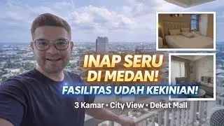 REKOMENDASI PENGINAPAN KELUARGA di Medan | 3 Kamar,City View,Akses langsung ke mall