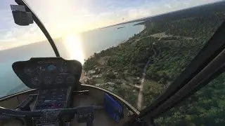Lost my helicopter in paradise 🏝️ Robinson R66 - Cinematic Flight
