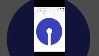 HOW TO MAKE SBI LOGO|MS PAINT 🎨#trending #viral #drawing #sbi #mspaint #logodesign