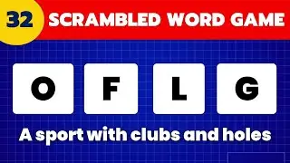 Scrambled Word Quiz Game # 32 - Unscramble The 4 Letters Jumbled Words  - Anagram Solver
