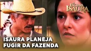 A ESCRAVA ISAURA: Isaura planeja fugir da fazenda dos Almeida com Miguel