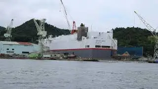 Japan Marine United Innoshima shipyard & Naikai Zosen Innoshima factory on June 28th 2021