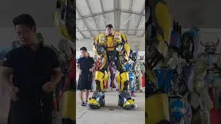 WEARABLE TRANSFORMERS BUMBLEBEE ARMORS SUIT UP #cosplay #costume #bumblebee #robot #display #shorts