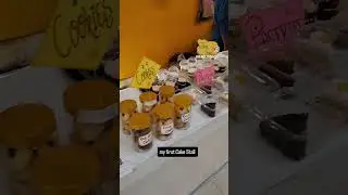 my first Cake Stall 🍥#bakerystallidea#stall #creative #shortvideo #viralshort
