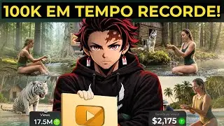 EM ALTA HOJE! Copiei um Canal Dark de Sobreviv&ecirc;ncia com VEO3 pra Monetizar LOGO Usando IA