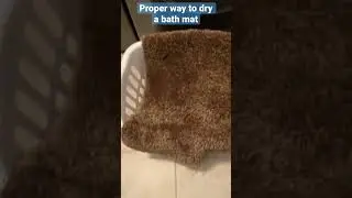 The Proper Way to Dry a Bath Mat #procleaningtip #shorts
