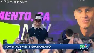 Tom Brady makes appearance at 'CardVault' in downtown Sacramento