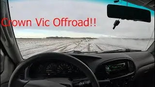 Winter Shenanigans (First Time Riding A Snowmobile, Crown Vic Off Road) Part 1
