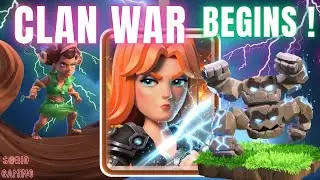 CLAN WAR ATTACKS D O N E ⁉️with BEST STRATEGIES😎 || ROOT RIDERS ATTACK STRATEGY with More PERFECTION