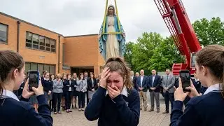 Director Ordered Virgin Mary Statue Removed From School... What Happened SHOCKED the Entire Town