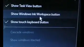 how to show windows ink workspace icon on taskbar windows 10 laptop