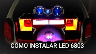Como instalar fita led digital 6803 no som automotivo