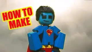Superman from Superman custom painted Stikbot tutorial!