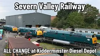 Severn Valley Railway | ALL CHANGE at Kidderminster Diesel Depot! Shunt moves Galore! Inc. 58023..!