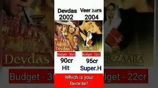 Devdas vs Veer zara box office comparisons #shorts #youtubeshorts #viral #trending #foryou